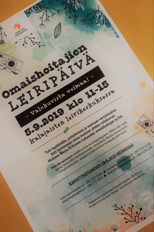Omaishoitajien ja läheisten leiripäivä - valokuvista voimaa Omaishoitajien ja läheisten leiripäivä - valokuvista voimaa