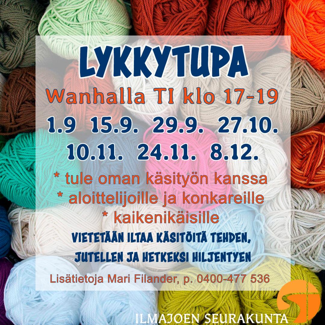 Lykkytupa alkaa taas Wanhalla 1.9. klo 17