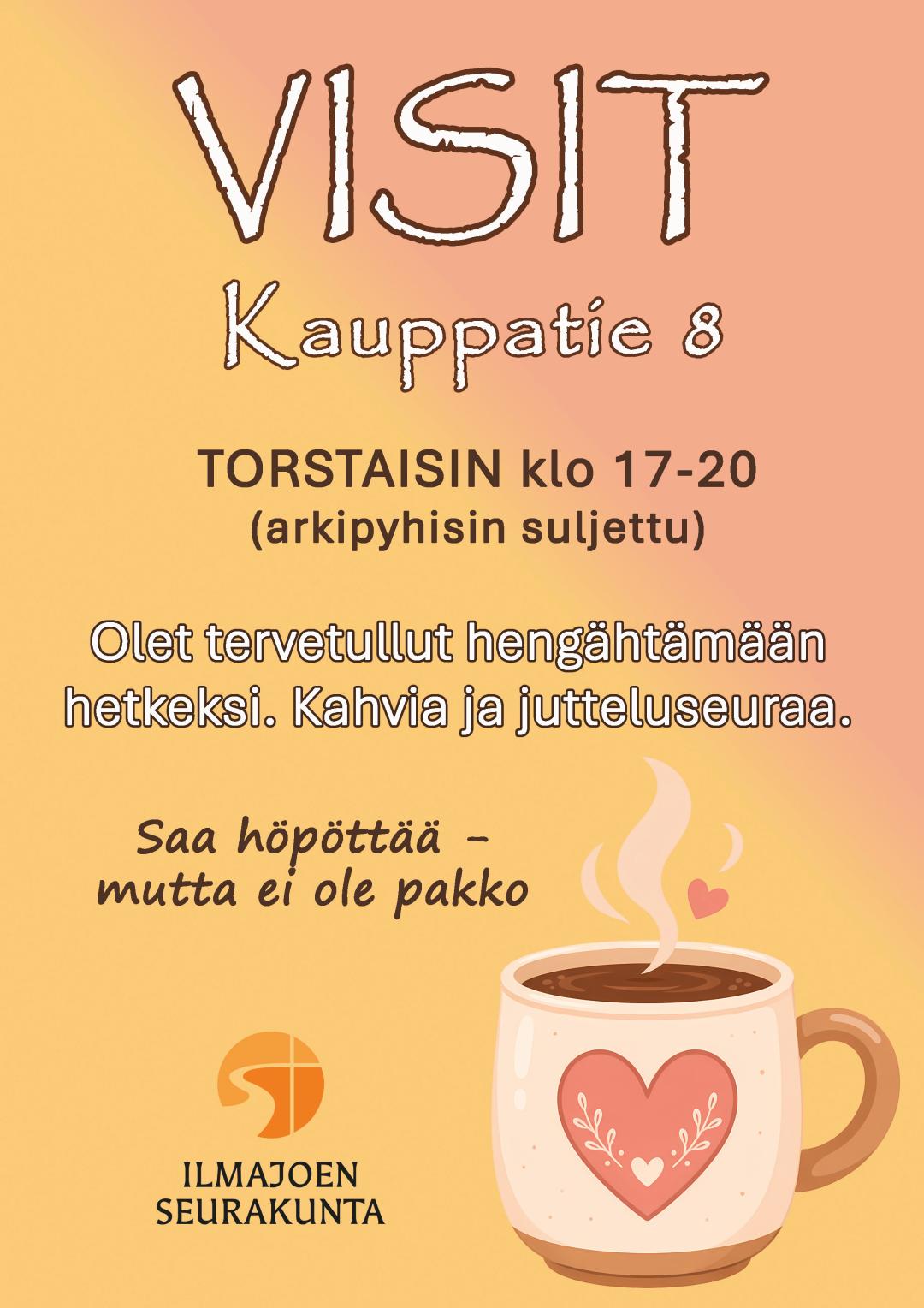 Visit, Kauppatie 8, torstaisin klo 17-20